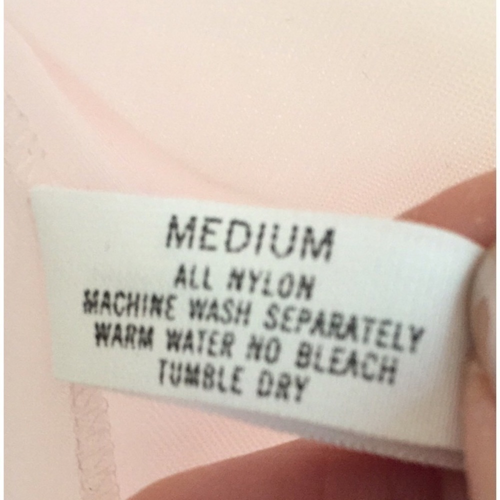 Vintage Shadowline double layer pink nylon robe M 92 - Picture 9 of 9